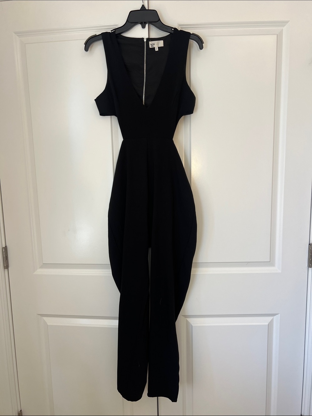 Black Women's V-Neck Jumpsuit
